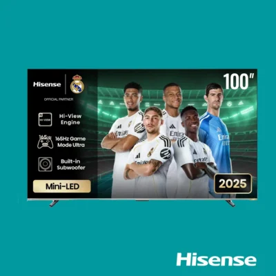 Hisense 100-Inch U7Q ULED 4K Mini-LED Smart Gaming TV with VRR