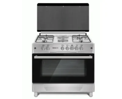 Maxi 90cm Gas Cooker 4+2 Burners – Stainless Steel (Inox)