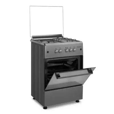 Maxi Inox Gas Cooker 60x60cm – 3+1 Burners